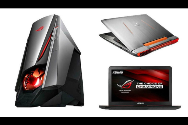 Gaming laptops and desktops